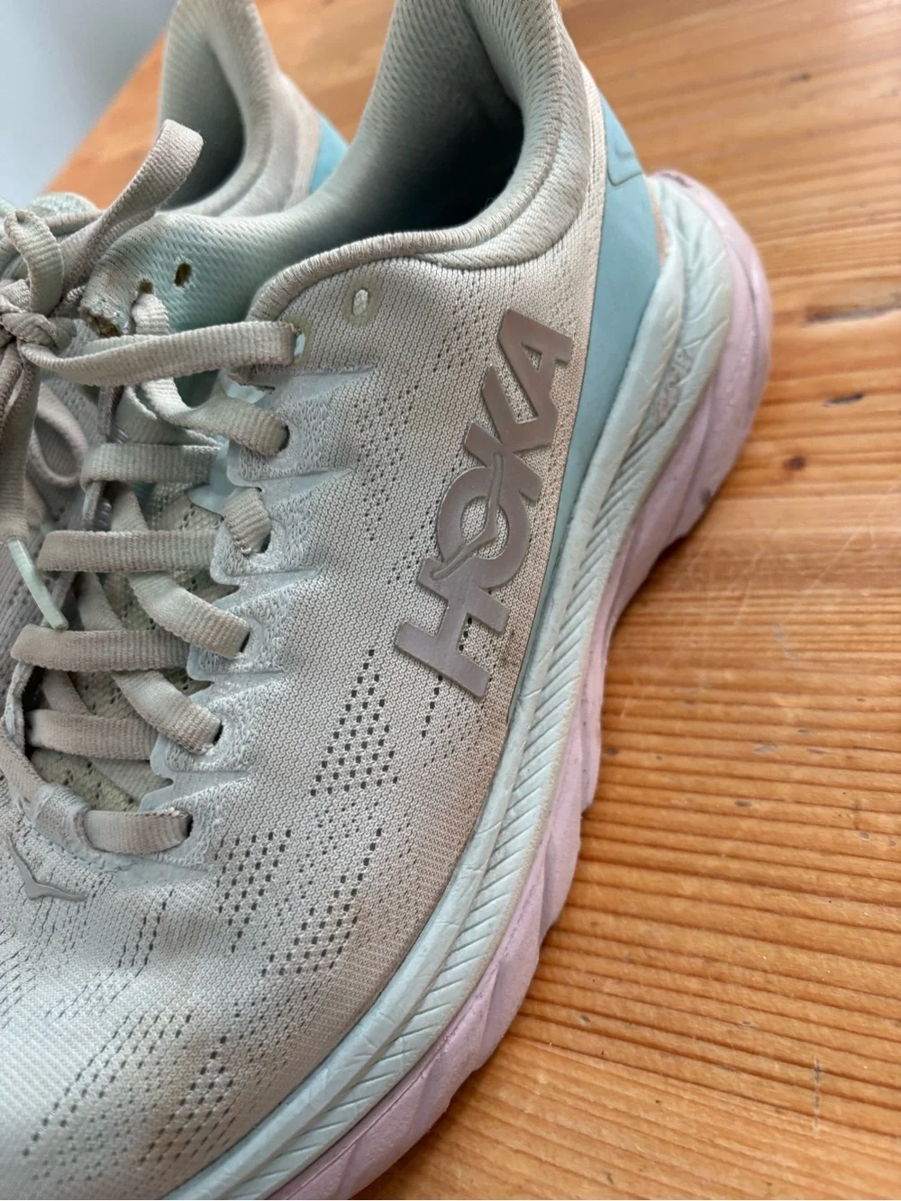 Hoka Mint Green Athletic Running Shoes